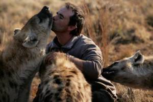 Kevin_Richardson_with_hyenas